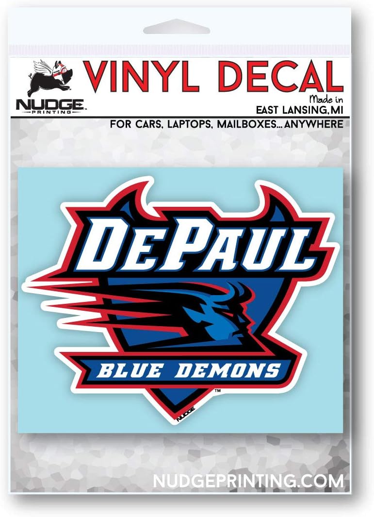 Nudge Printing Collegiate NCAA Car Decal Made from Premium Weatherproof Vinyl (DePaul University) - Image 3
